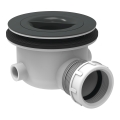 Ideal Standard K936367 - Sifão de 9 cm para prato de duche, preto/branco