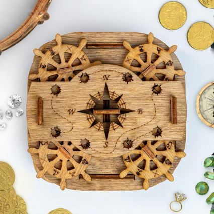 iDventure - Quebra-cabeça de madeira Caixa de Davy Jones