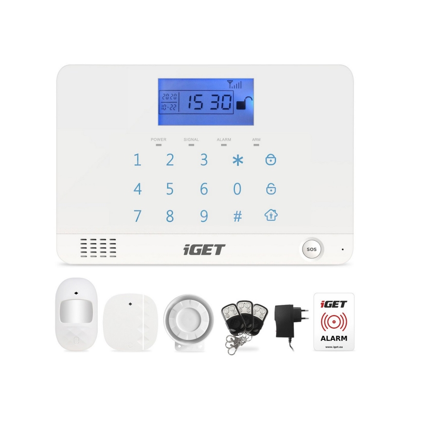Sistema de alarme GSM sem fios inteligente