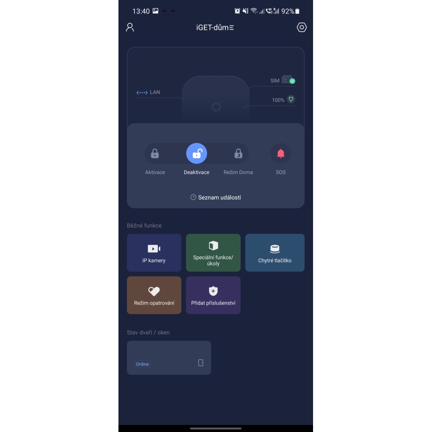 Sistema de segurança inteligente sem fios 4G LTE/Wi-Fi/Ethernet/GSM