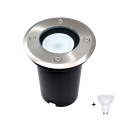 Iluminação da entrada exterior LED 1xGU10/6W/230V IP67 mate cromado