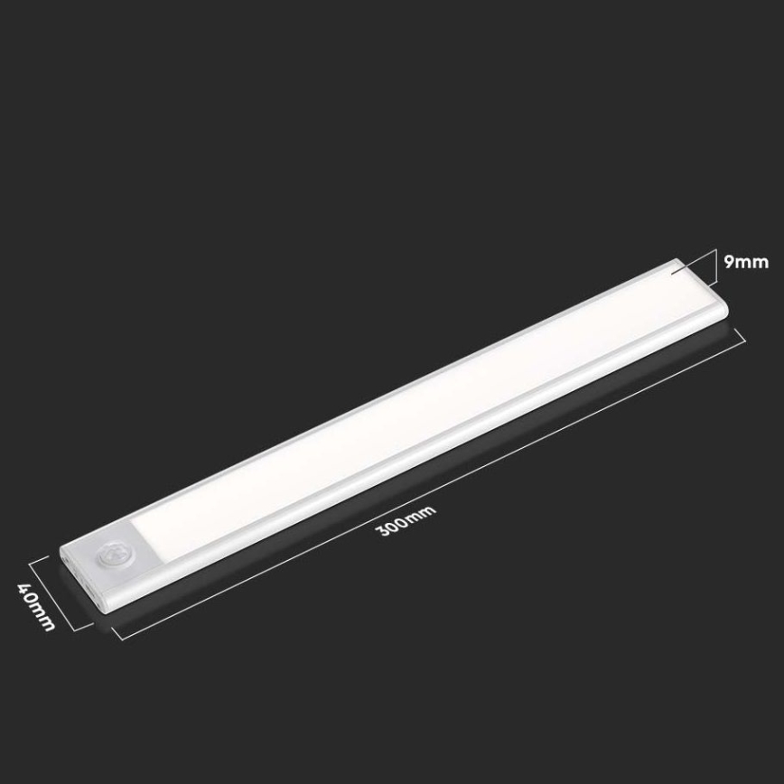 Iluminação de armário de cozinha LED com sensor LED/1,5W/5V 4000K