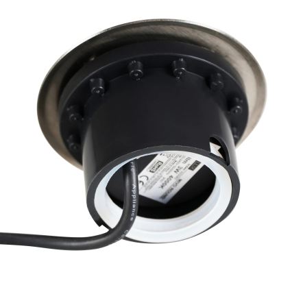 Iluminação de caminho de acesso LED MIVO LED/3W/230V diâmetro 12 cm IP67 cromado mate