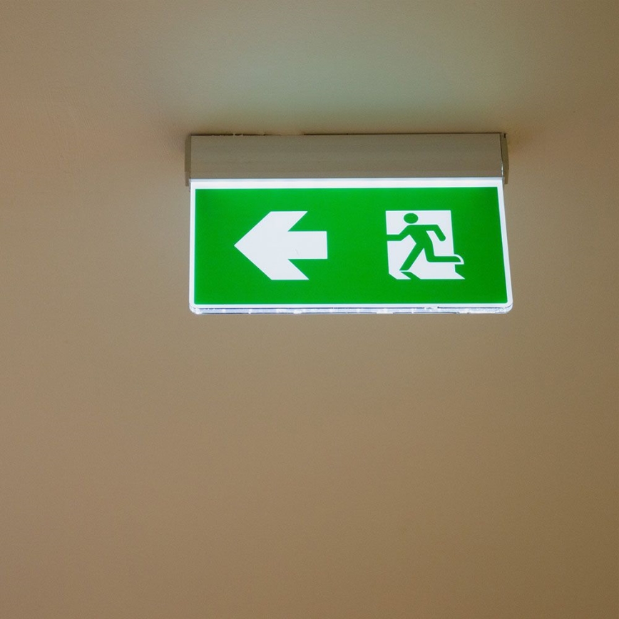 Iluminação de emergência LED EMERGENCY EXIT SAMSUNG CHIP LED/2W/230V 6000K