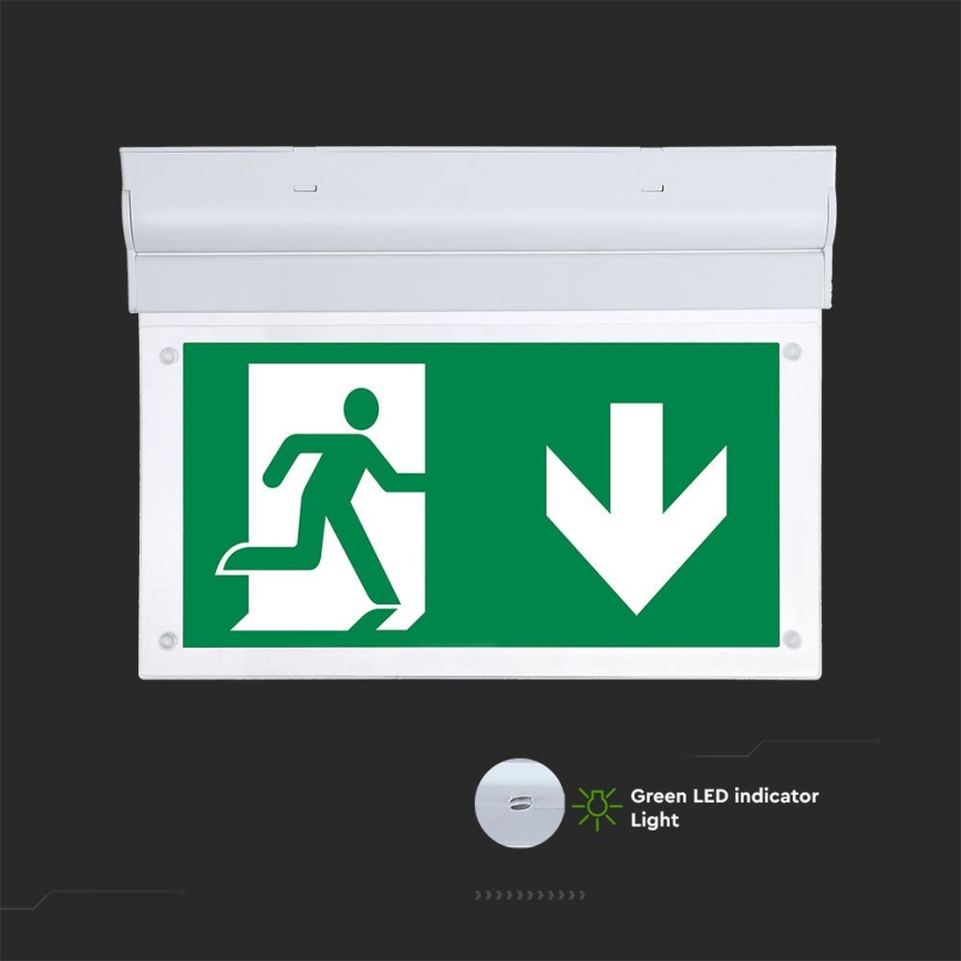 Iluminação de emergência LED EMERGENCY EXIT SAMSUNG CHIP LED/2W/230V 6000K