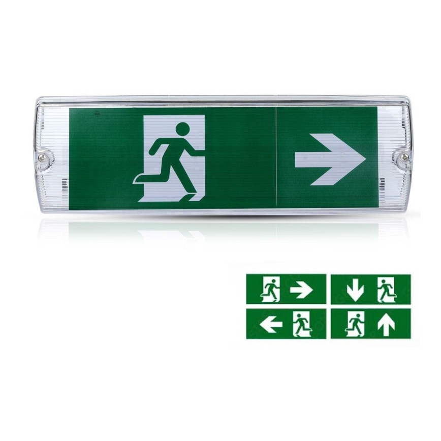 Iluminação de emergência LED EMERGENCY EXIT SAMSUNG CHIP LED/4W/230V 6000K IP65