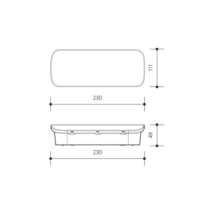 Iluminação de emergência LED VIRGO EVO LED/1W/230V 6000K IP65