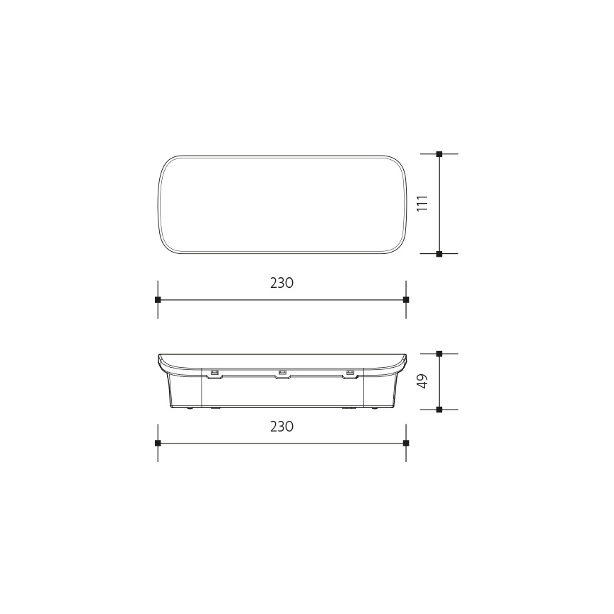 Iluminação de emergência LED VIRGO EVO LED/1W/230V 6000K IP65