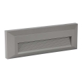 Iluminação de escada exterior LED LED/3W/230V 4000K IP65 cinzento