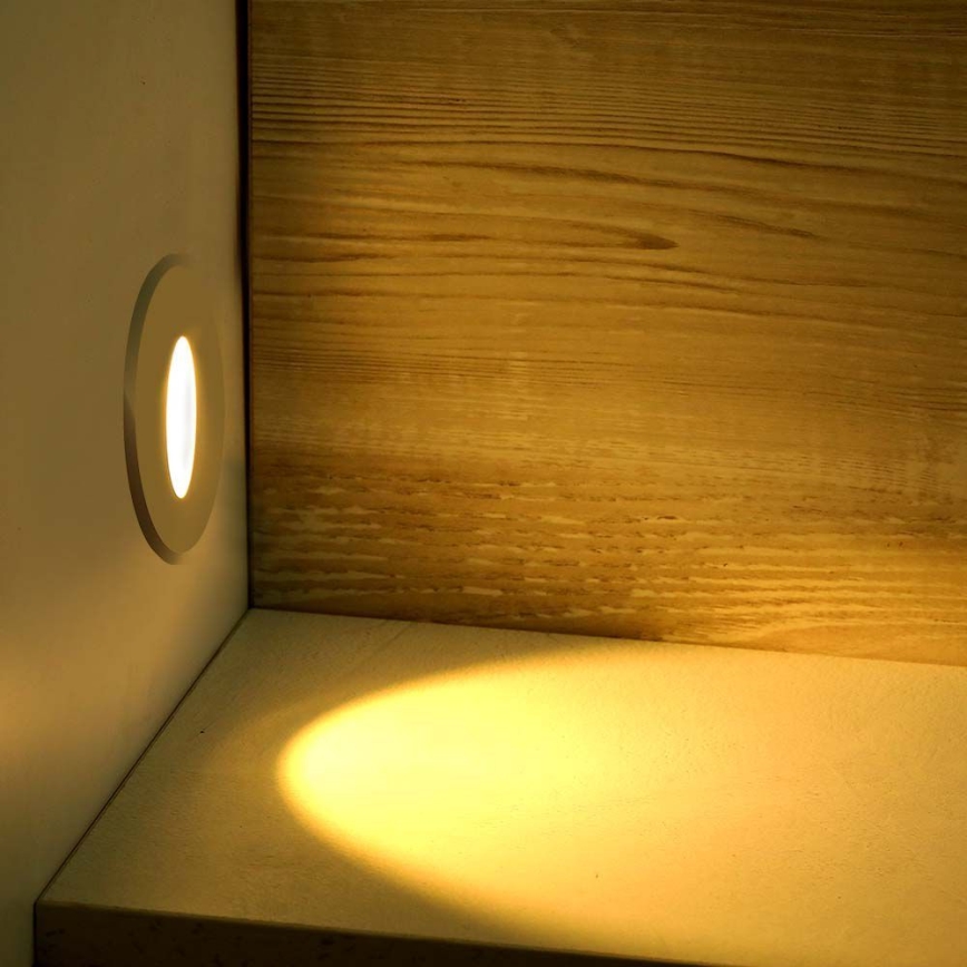 Iluminação de escada LED LED/3W/230V 3000K branco