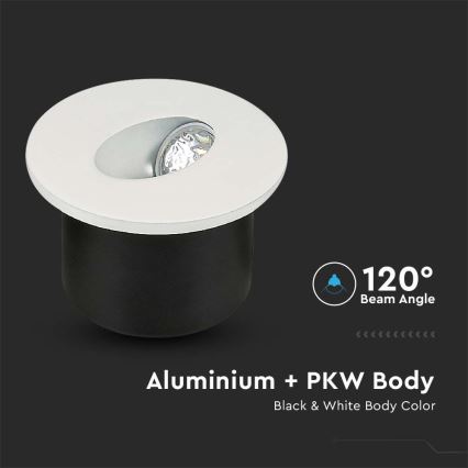 Iluminação de escada LED LED/3W/230V 3000K branco