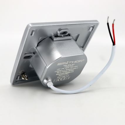 Iluminação de escadas LED STEP LIGHT LED/1,5W/230V prateada