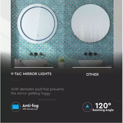 Iluminação de espelho de casa de banho LED LED/25W/230V 3000/4000/6400K IP44