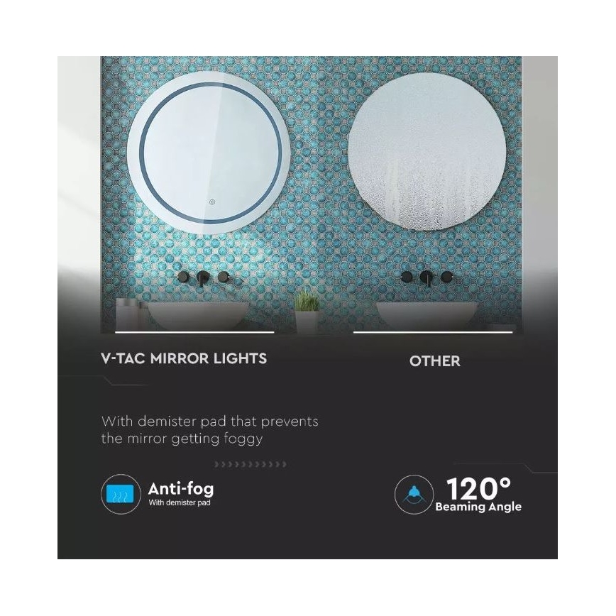 Iluminação de espelho de casa de banho LED LED/25W/230V 3000/4000/6400K IP44