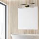 Iluminação de espelho de casa de banho LED SHINE LED/13,8W/230V IP44 preto/dourado