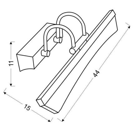 Iluminação de espelho LED GLORY LED/7W/230V