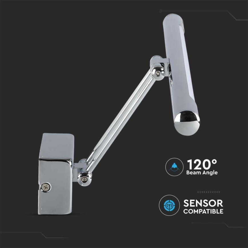 Iluminação de espelho LED LED/13W/230V 3000K 64cm cromado