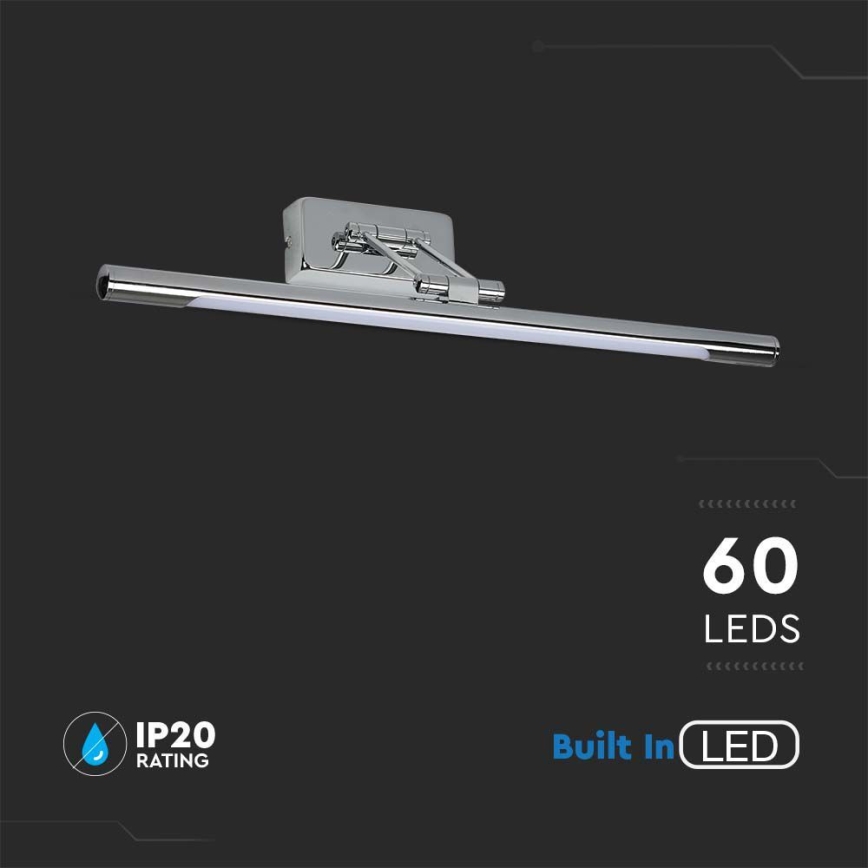 Iluminação de espelho LED LED/13W/230V 3000K 64cm cromado