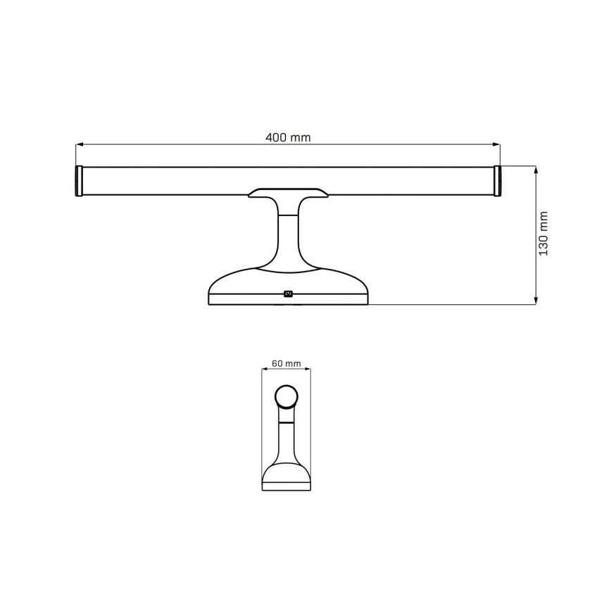 Iluminação de espelho para casa de banho LED ARMONA LED/6W/230V 4000K 40 cm IP44 cromado brilhante