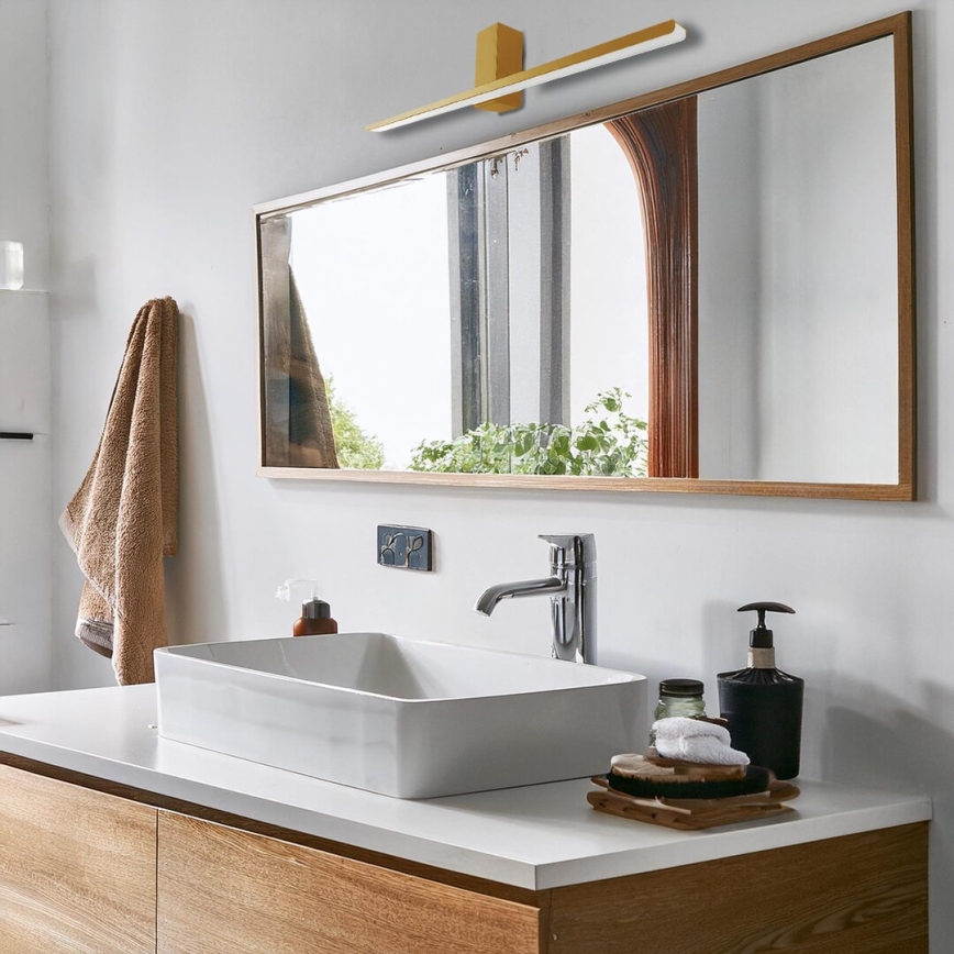 Iluminação de espelho para casa de banho LED ARTEMIS LED/13,8W/230V 4000K 60 cm IP44 dourado