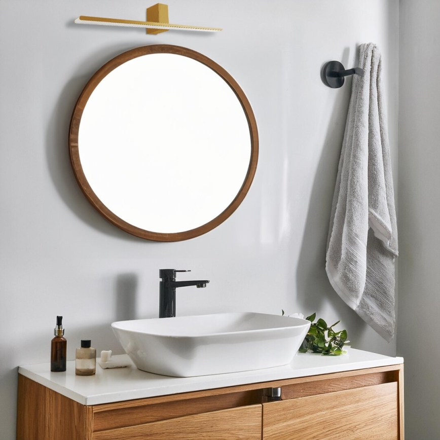 Iluminação de espelho para casa de banho LED ARTEMIS LED/13,8W/230V 4000K 60 cm IP44 dourado