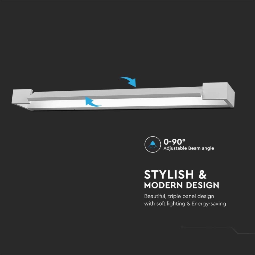 Iluminação de espelho para casa de banho LED LED/18W/230V 4000K IP44 60 cm branco