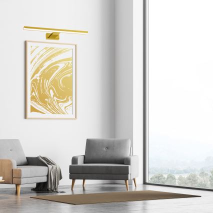 Iluminação de ilustração LED PINTO LED/12W/230V dourada