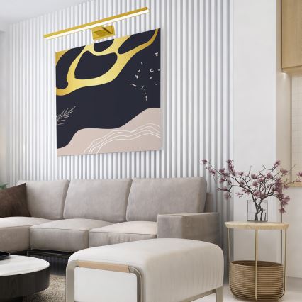 Iluminação de ilustração LED PINTO LED/12W/230V dourada