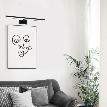 Iluminação de ilustração LED PINTO LED/12W/230V preto