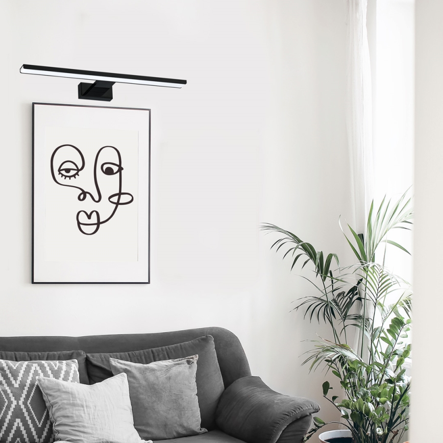 Iluminação de ilustração LED PINTO LED/12W/230V preto