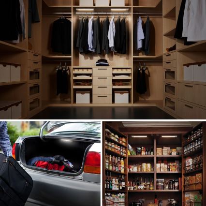 Iluminação de mobília LED com sensor LED/0,6W/4xAAA