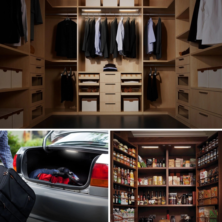 Iluminação de mobília LED com sensor LED/0,6W/4xAAA