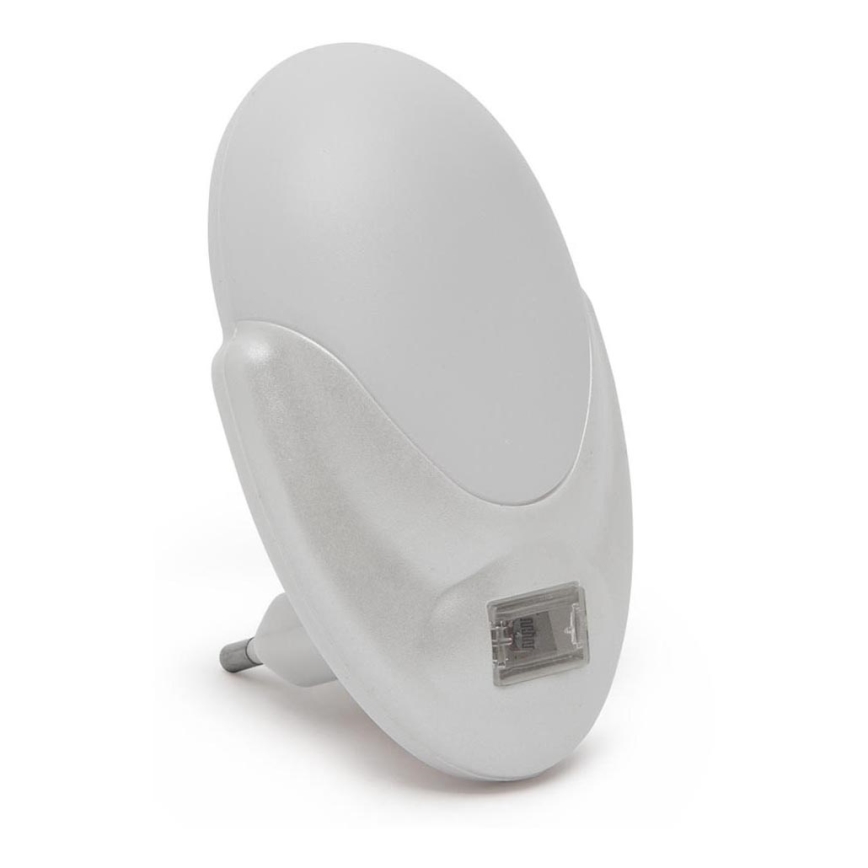 Iluminação de orientação de tomada LED com sensor de crepúsculo LED/1W/230V