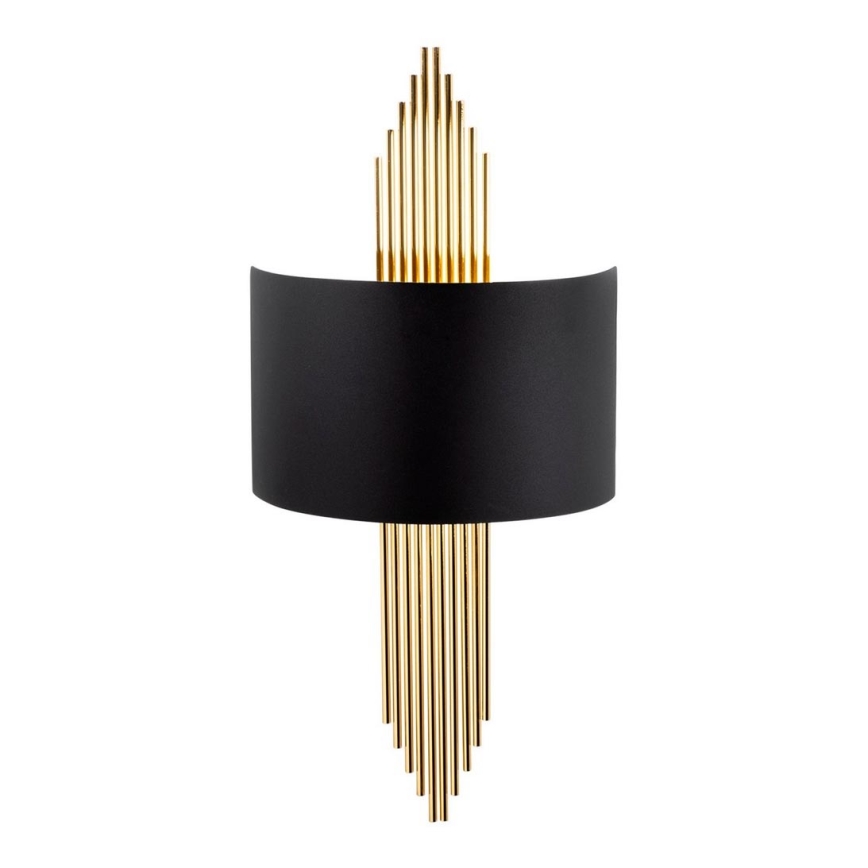 Iluminação de parede 1xE27/40W/230V dourada/preta