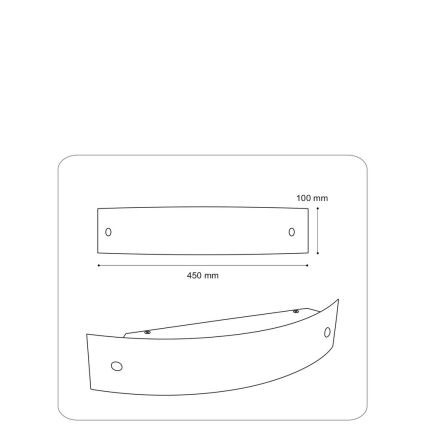 Iluminação de parede 2xE27/60W/230V