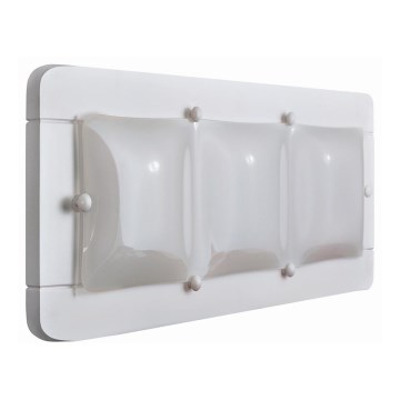 Iluminação de parede 3xE27/20W/230V branco/faia
