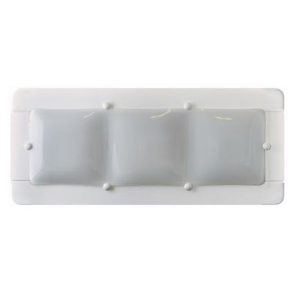 Iluminação de parede 3xE27/20W/230V branco/faia