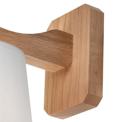 Iluminação de parede ANDREA 1xE27/60W/230V carvalho/branco