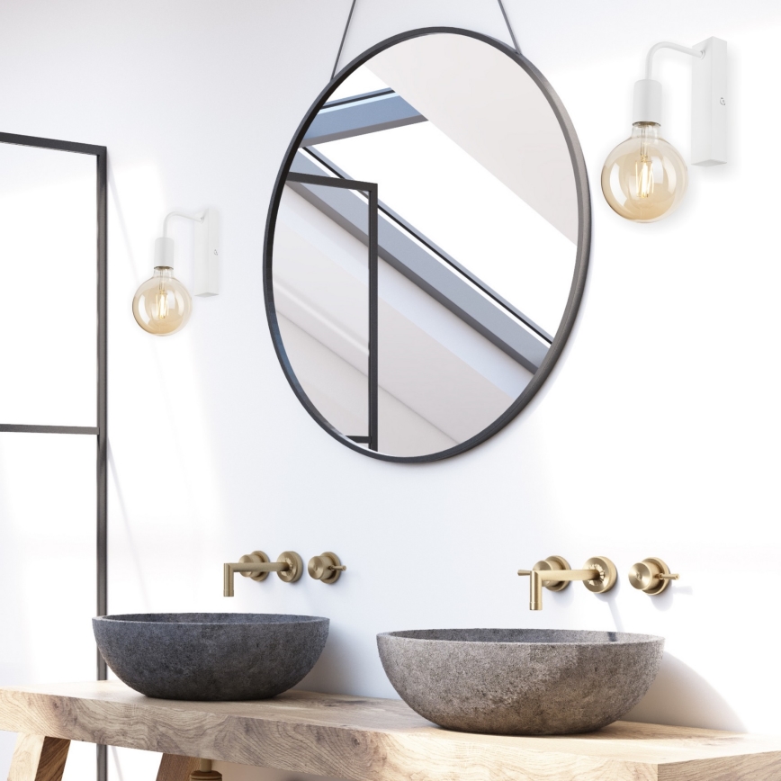 Iluminação de parede ASTRID 1xE27/60W/230V branco