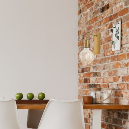 Iluminação de parede ASTRID 1xE27/60W/230V dourado