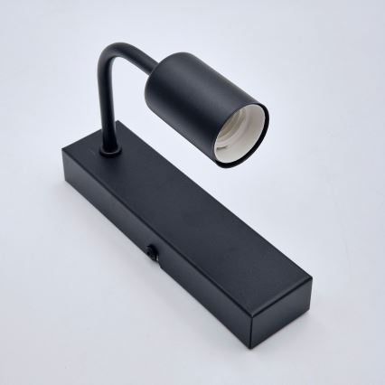 Iluminação de parede ASTRID 1xE27/60W/230V mate preto