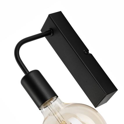 Iluminação de parede ASTRID 1xE27/60W/230V mate preto