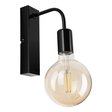 Iluminação de parede ASTRID 1xE27/60W/230V preto brilhante