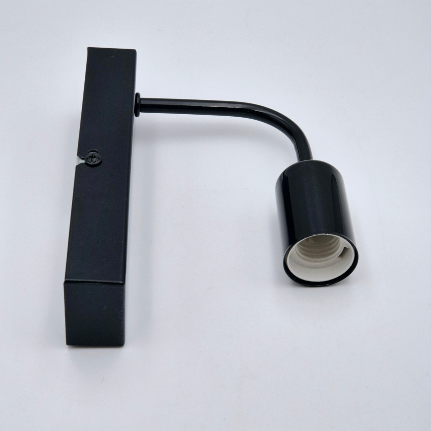 Iluminação de parede ASTRID 1xE27/60W/230V preto brilhante