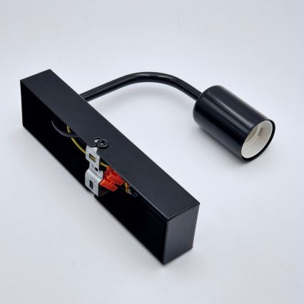 Iluminação de parede ASTRID 1xE27/60W/230V preto brilhante
