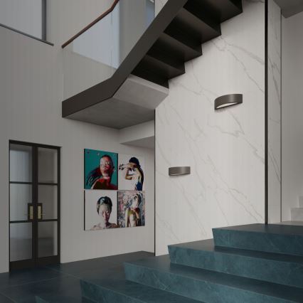 Iluminação de parede ATENA 1xE27/60W/230V preta