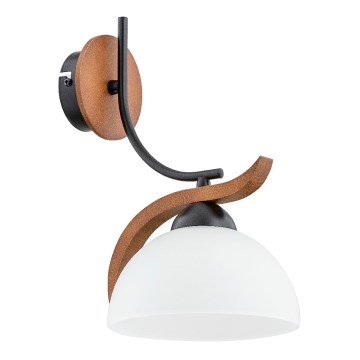 Iluminação de parede BAFIA 1xE27/15W/230V castanho