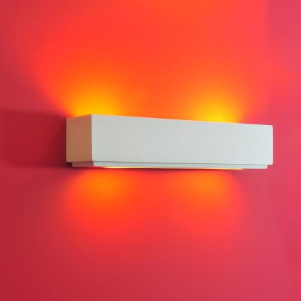 Iluminação de parede BRICK 2xE14/12W/230V gesso/branco