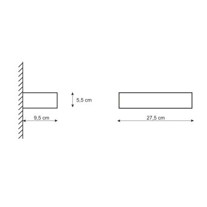 Iluminação de parede CEGIELKA 1xE14/12W/230V gesso/branco