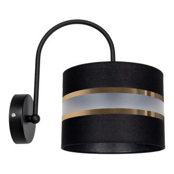 Iluminação de parede CORAL 1xE27/60W/230V preta